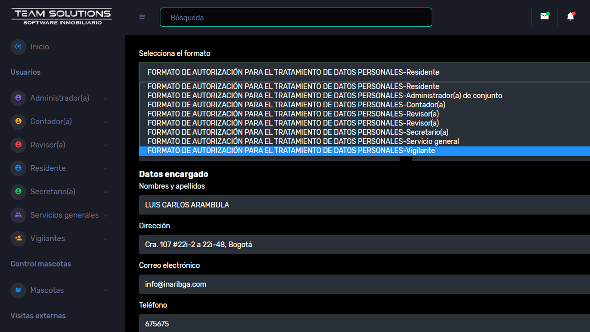 Protección de datos